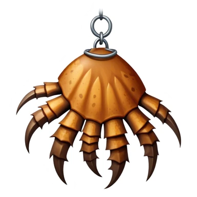 Brown claw with seven talons hanging downwards (not sentient) sticker