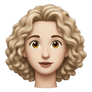Memoji of Androgyneous Feminine, Artist, Timothee Chalamet sticker