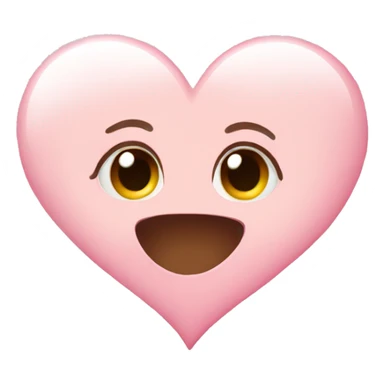 A plain baby pink heart  sticker