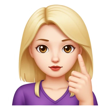 Girl with the middle finger up sticker