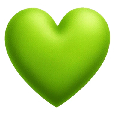 Chartreuse heart sticker