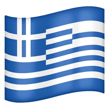 Greece flag without blue only the white stripes sticker