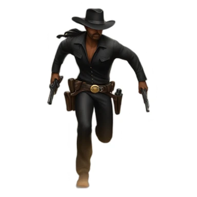 the man in black ran across the desert and the gunslinger followed sticker
