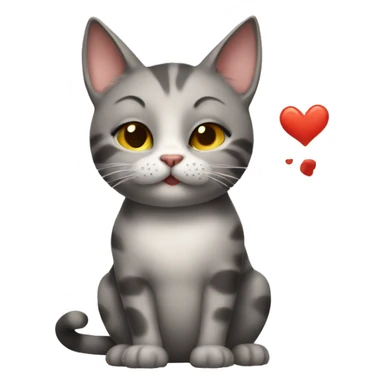 Cat blowing kisses  sticker