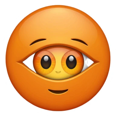 Ojo turco color naranja sticker