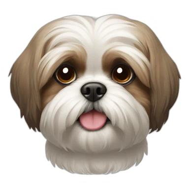 Face of a Shih Tzu dog sticker