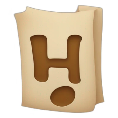 the letter H sticker