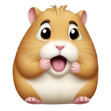 Scared hamster meme sticker