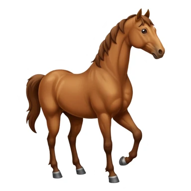 horse standing up on two feet sticker