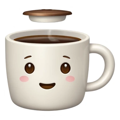 coffee cup with closed lid sticker