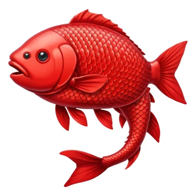 Red carp sticker