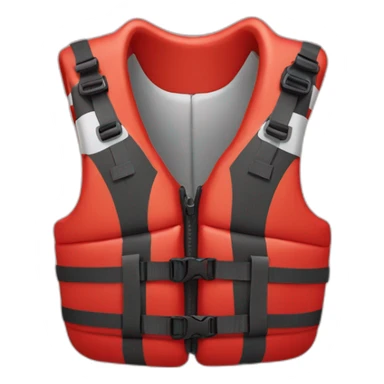 Red kayaking lifejacket sticker