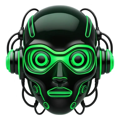 Black And Green Cyber Aesthetic sticker