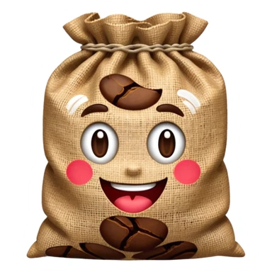 coffee sack sticker