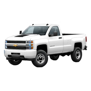 Maximum Destruction - Chevrolet 2500 truck (Model Year: 2022) (Iconic colour: white) - A ferocious truck featuring a vivid white base. Emphasize sharp, high-contrast black streaks across the body, creating a look of aggressive, explosive energy. sticker