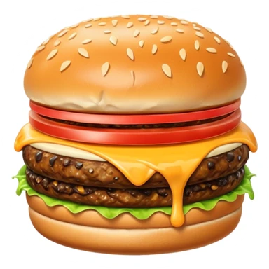 Happy burger sticker