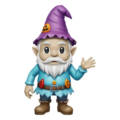   jeff koons inflatable puffy halloween zombie gnome sticker