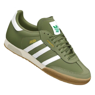 khaki green adidas samba sticker