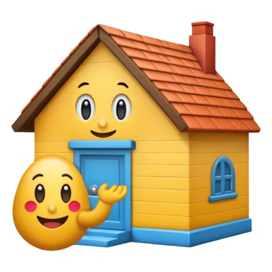 Letra decorada escrito HR de limpar a casa com uns emojis legais sticker