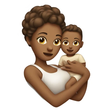 Baby and mommy sticker