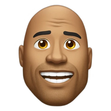 The rock avec un rocher sticker