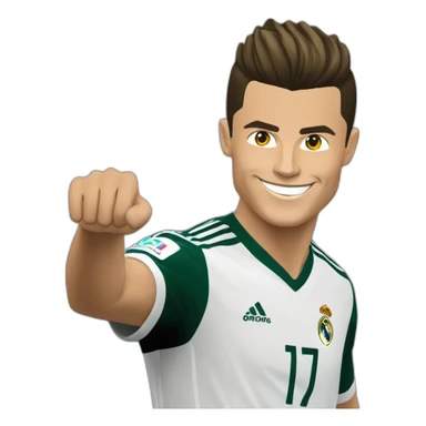 cristiano ronaldo qui fait sa célébration  sticker