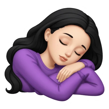 Ariana Grande sleeping with black hair  sticker