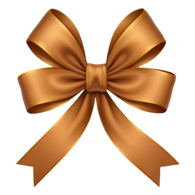 brown ribbon sticker