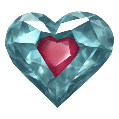 broken diamond heart sticker