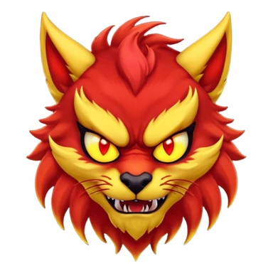Alpha demon furry sticker