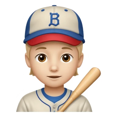 baseball hat kid sticker