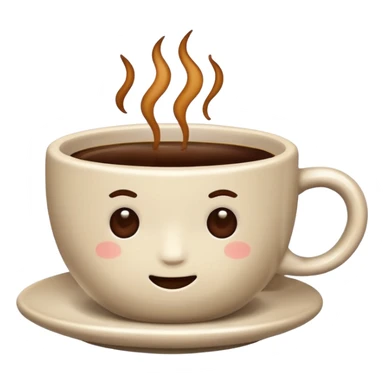emoji for cup coffee has one object sticker