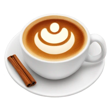 Cup of cappuccino with cinnamon  sticker