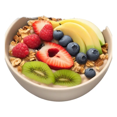 A smoothiebowl with fruit and granola sticker