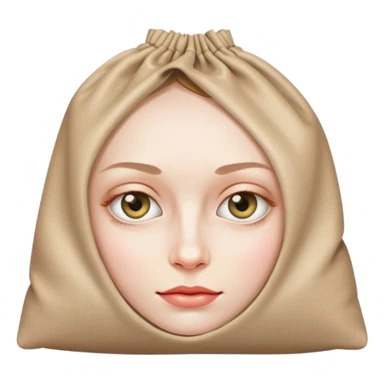 face with bags under eye sticker