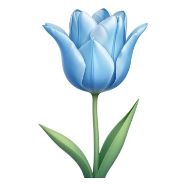 Tulipán azul claro sticker