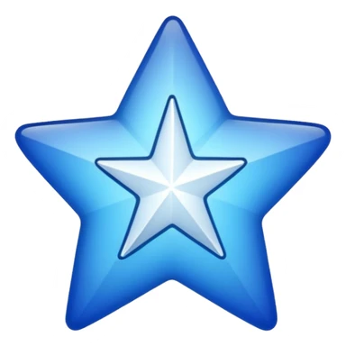 generate a instagram blue tick emoji with a white tick in between a star having 11 points and sticker