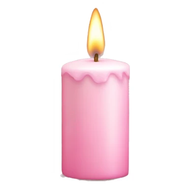 light pink candle sticker