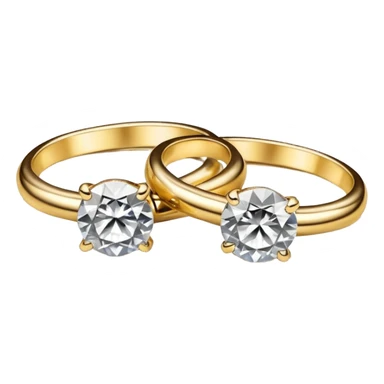 two ndian engagements rings next to each other sticker