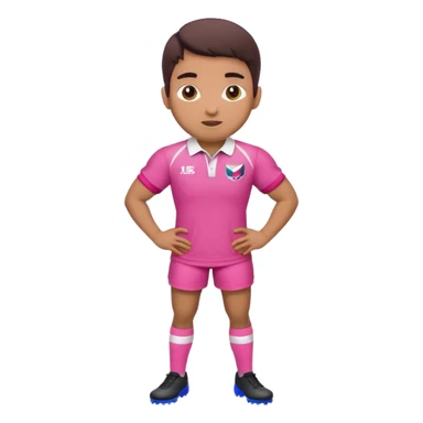 Rugby Fashion pink sticker