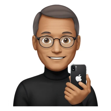 create a founder mode emoji like steve jobs

 sticker
