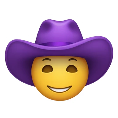 purple hat smile emoji sticker