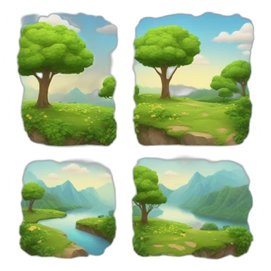 FELICIDAD CON PAISAJE sticker