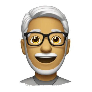 geek with glasses sticker