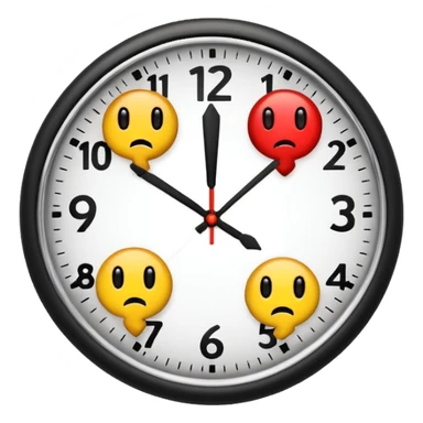 clock with a bug and question marks, showing timezone confusion emoji sticker
