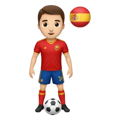 Give me a football playerGive me a Spanish football player sticker