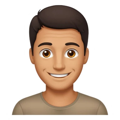 Hombre moreno saludando  sticker