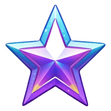 Purple Star with decoration inspired dua lipa sticker