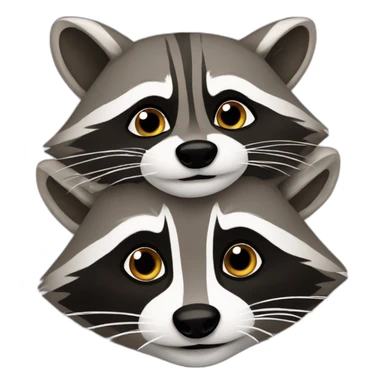TWO RACCOONS sticker