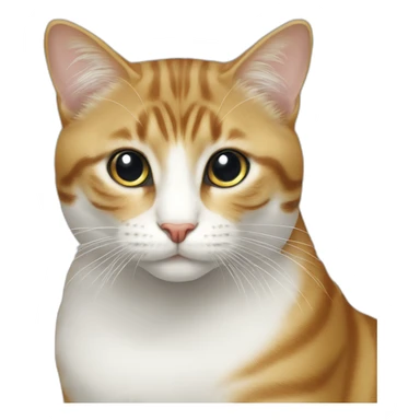 蓝黄眼睛的白色猫 sticker